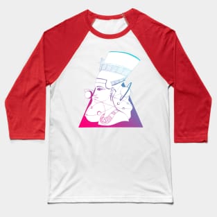 Dual Color Nefertiti and The Stars Baseball T-Shirt